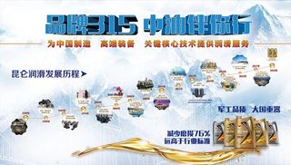 中石油3.15历史背景展板图片