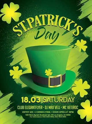 圣帕特里克节海报图片