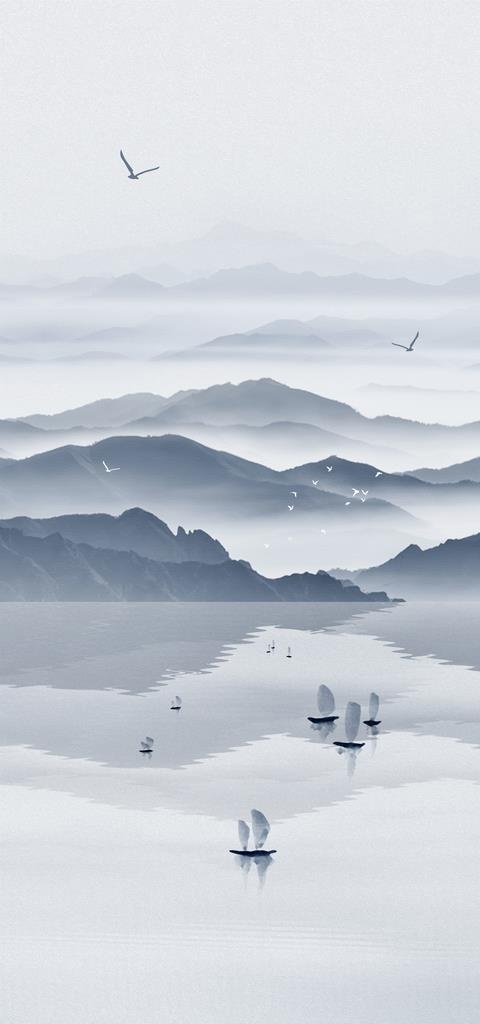 水墨山水画          图片