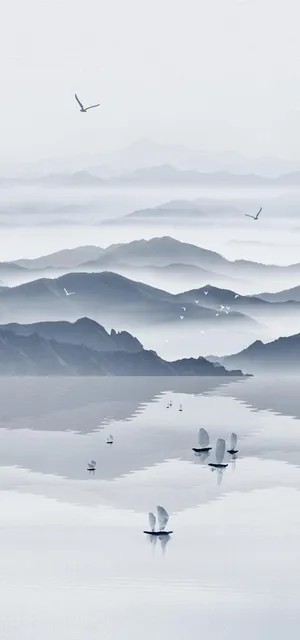 水墨山水画          图片