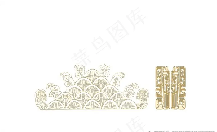 波浪纹图片cdr矢量模版下载