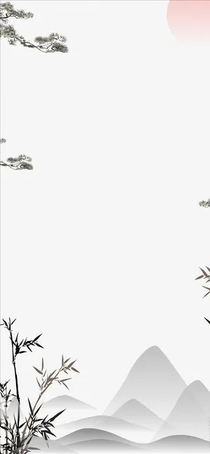 古风易拉宝背景图片