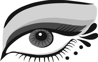 女生眼睛矢量logo设计图图片