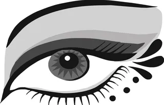 女生眼睛矢量logo设计图图片