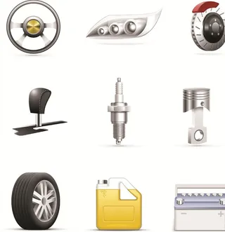 汽车配件元素图片