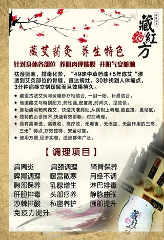 藏红方艾灸图片