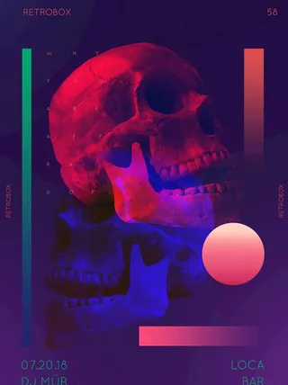 蒸汽波海报图片