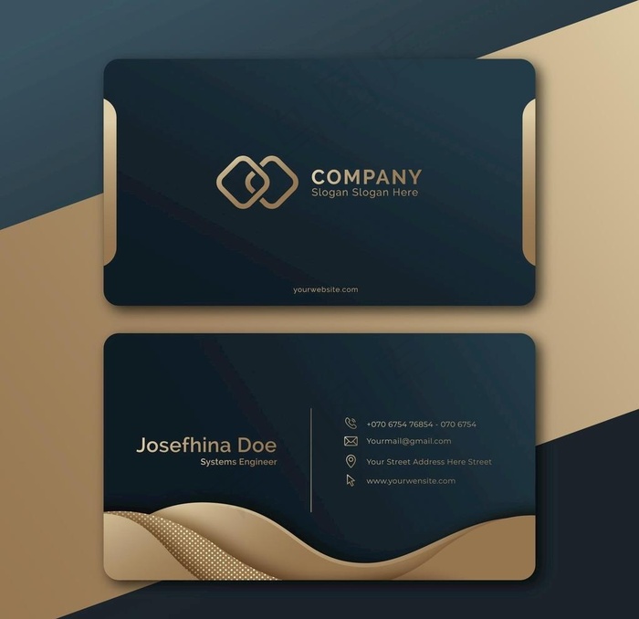 简约高档名片图片