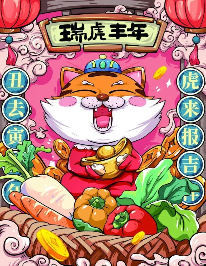 虎年图片(2811x3748)psd模版下载