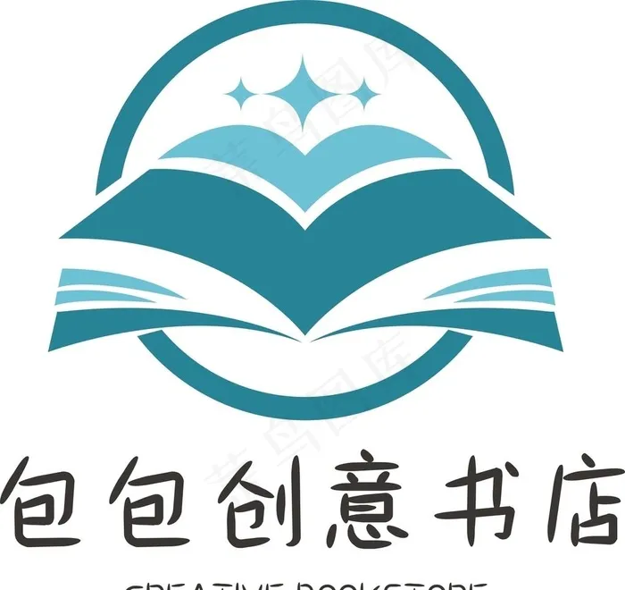 书店logo图片cdr矢量模版下载