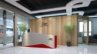 公司接待台图片