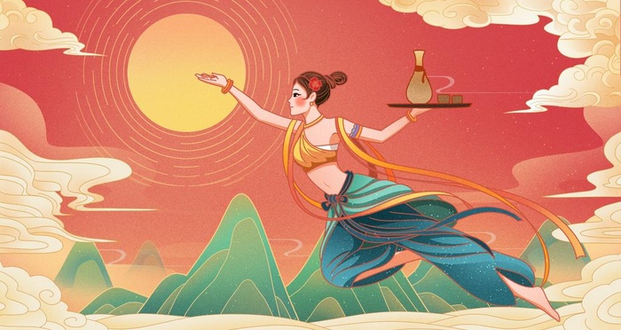 中秋插画图片