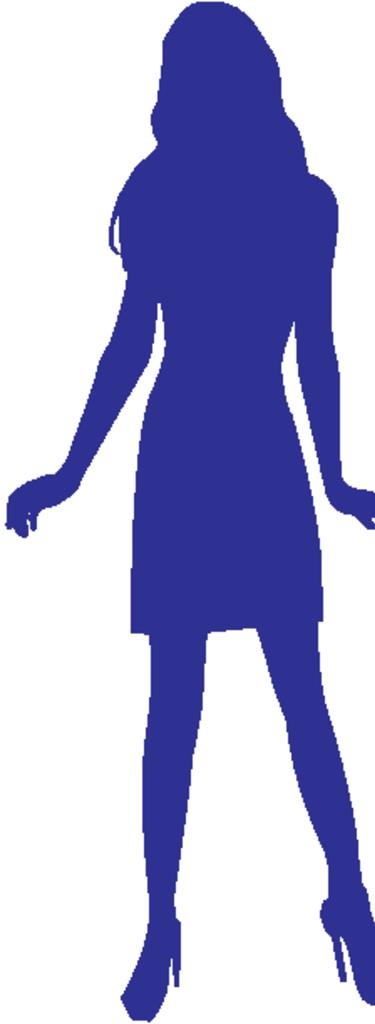 时尚美女剪影图片