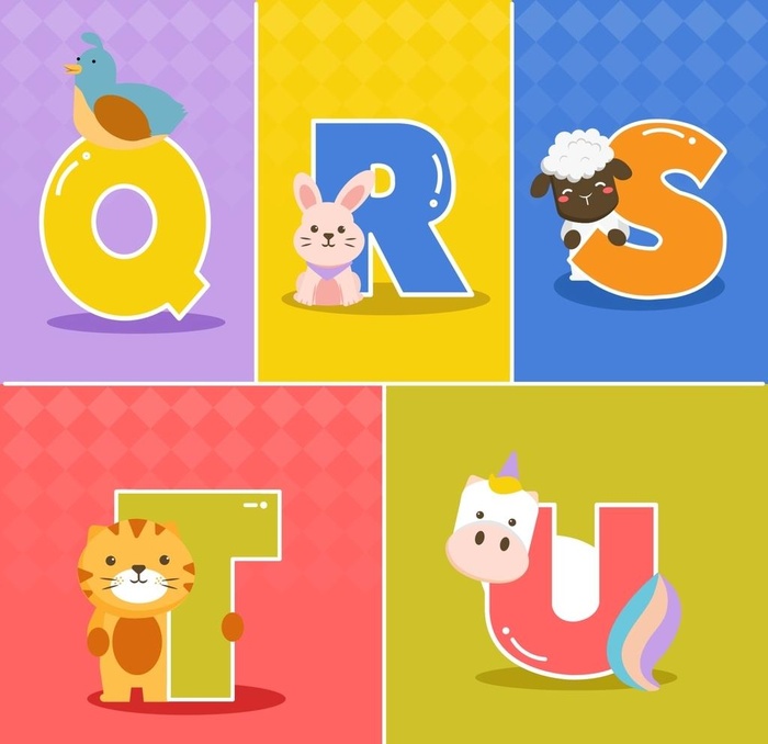 卡通英文字母 图片