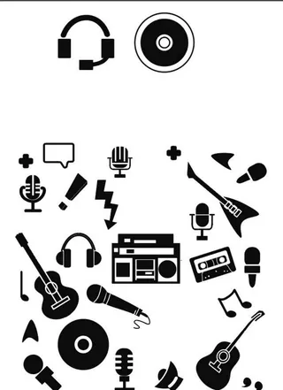 音乐素材 LOGO 小图标图片