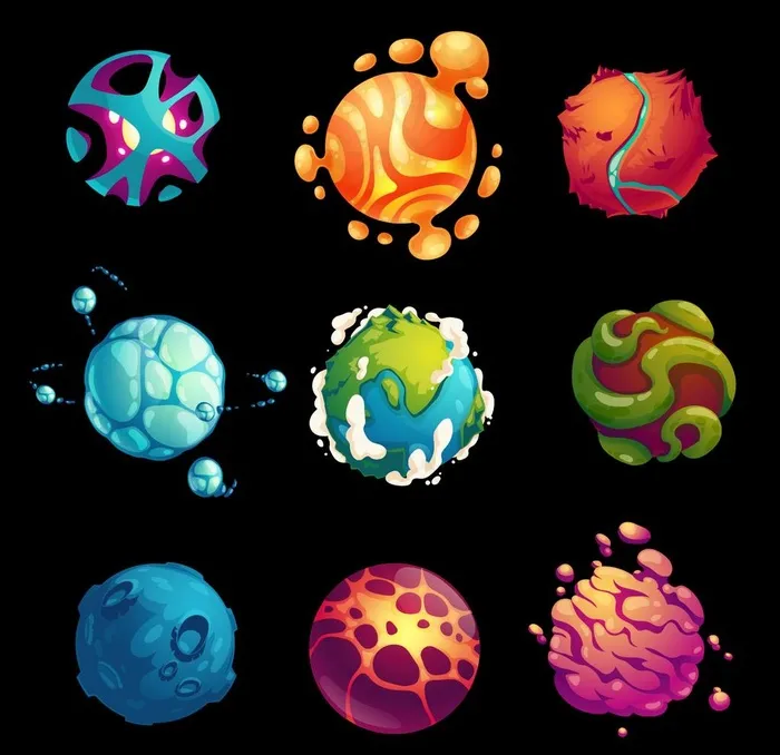 星球图片ai矢量模版下载