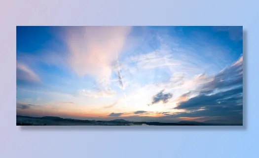 全景天空傍晚图片