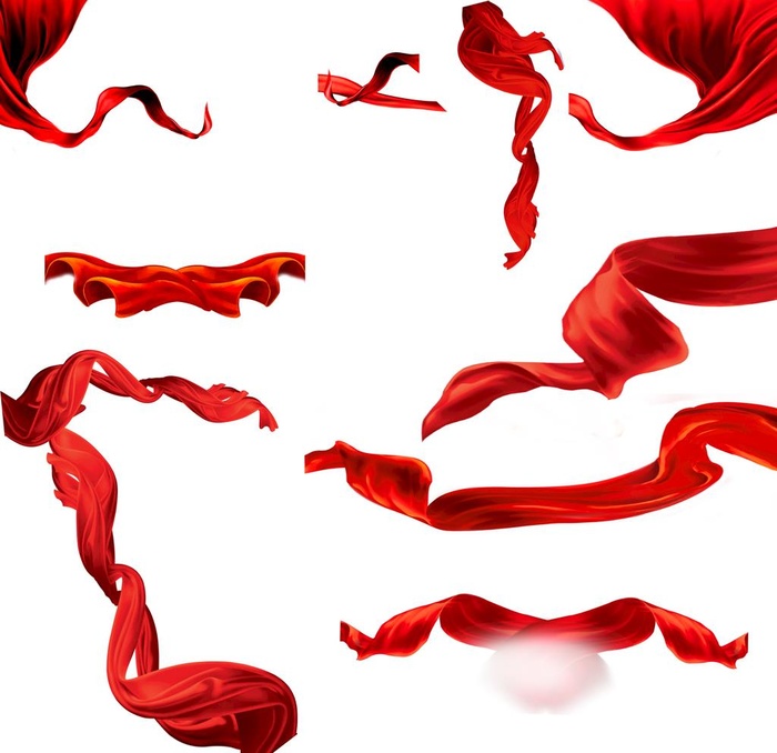 红绸带图片