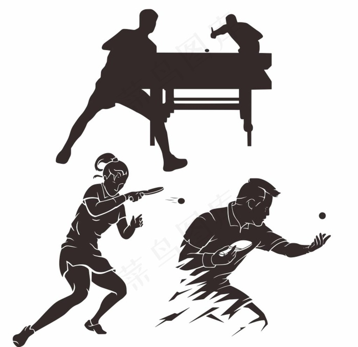 乒乓球运动素材图片