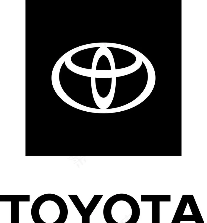 TOYOTA丰田LOGO图片ai矢量模版下载