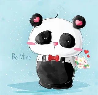 可爱熊猫图片