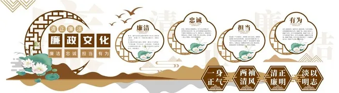 廉政文化墙图片