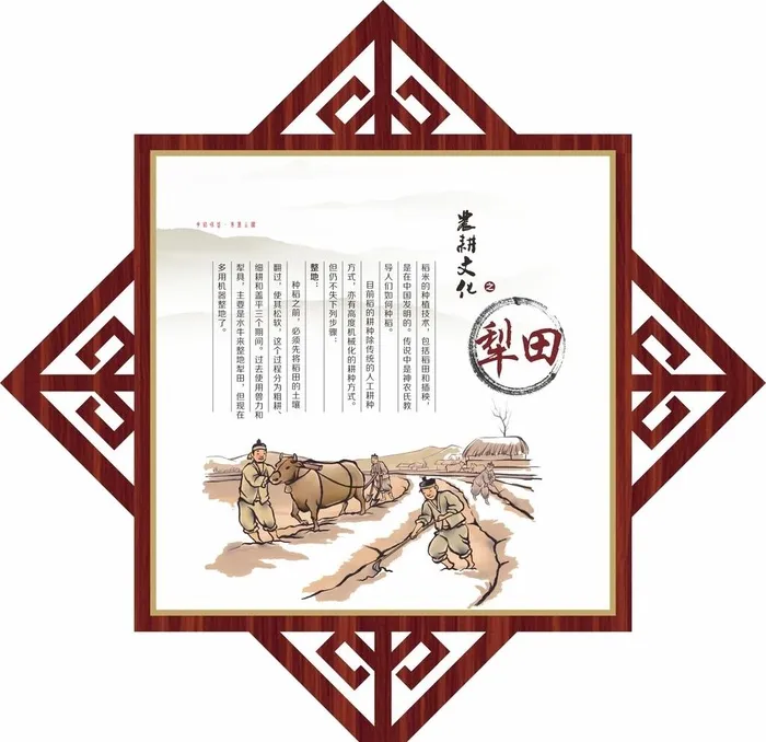 农耕文化图片cdr矢量模版下载