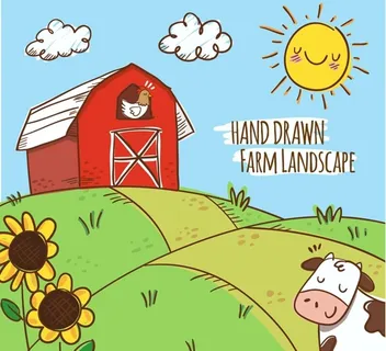 美丽农场风景图片