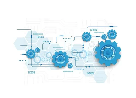 简约科技感齿轮矢量元素图片
