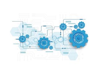 简约科技感齿轮矢量元素图片