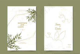 婚礼邀请卡图片