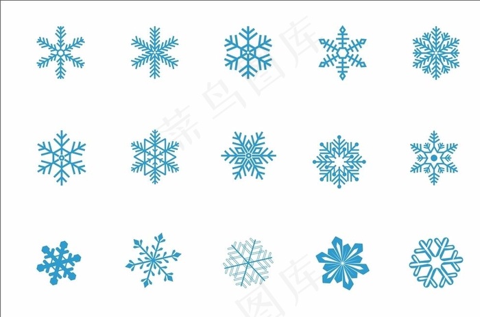 雪花图片cdr矢量模版下载