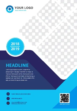 画册封面 科技感蓝色封面图图片