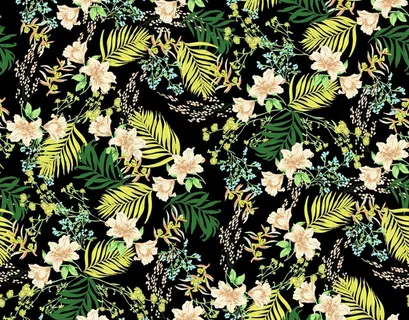 手绘鸡蛋热带花热带植物裙装图片