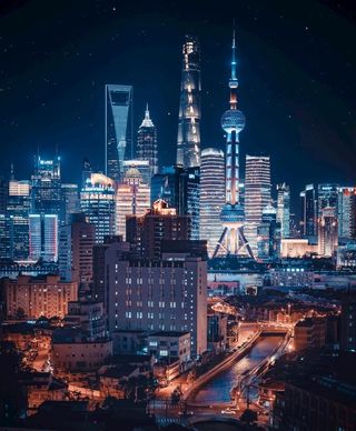 上海城市夜景图片