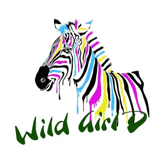 水彩斑马印花矢量图图片