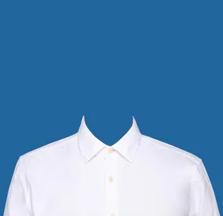 白色衬衫证件照衣服素材图片