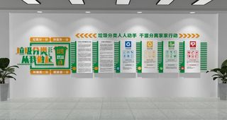 精美垃圾分类文化墙图片