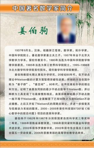 中国数学家海报图片