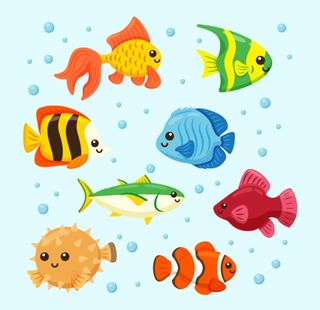 卡通鱼图片
