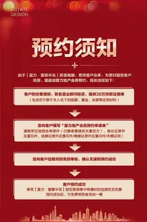 地产公式告示通知预约须知图片