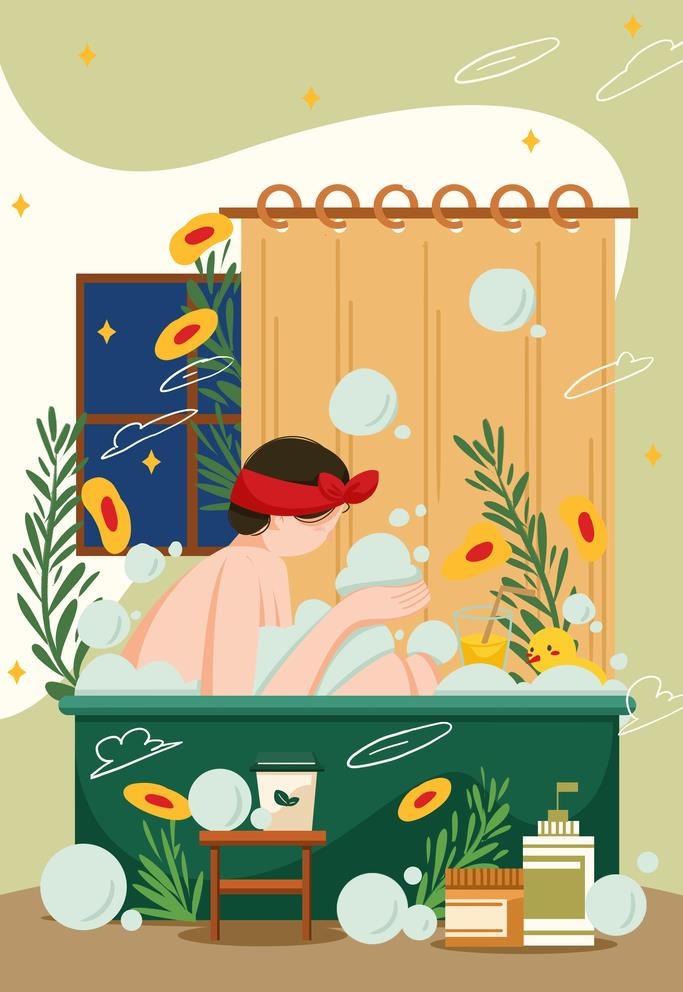 生活插画图片(3545x5315)psd模版下载