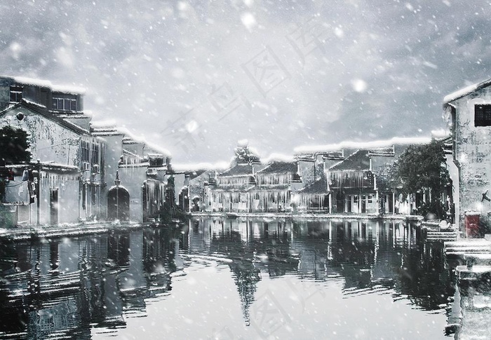 下雪图片(3000x2000)psd模版下载