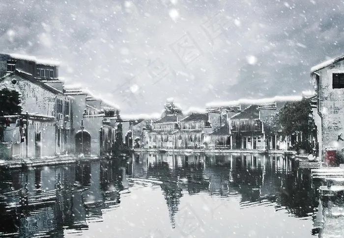 下雪图片(3000x2000)psd模版下载