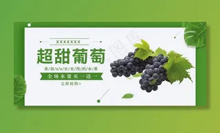 葡萄水果海报设计图片