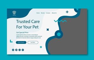 矢量宠物医院展板图片