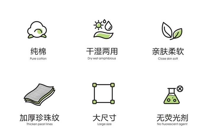 洗脸巾 湿巾 详情小图标图片cdr矢量模版下载
