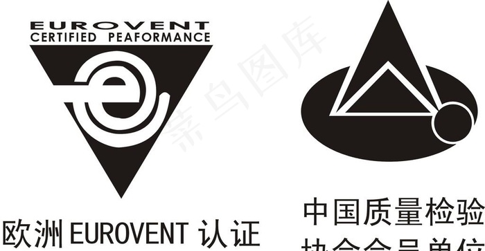 欧洲EUROVENT认证 中国质量检验协会会员单位标图片cdr矢量模版下载