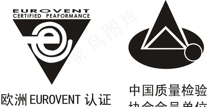 欧洲EUROVENT认证 中国质量检验协会会员单位标图片cdr矢量模版下载