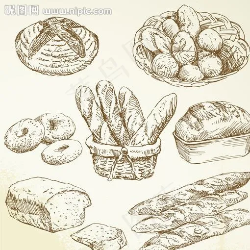 手绘食物图片